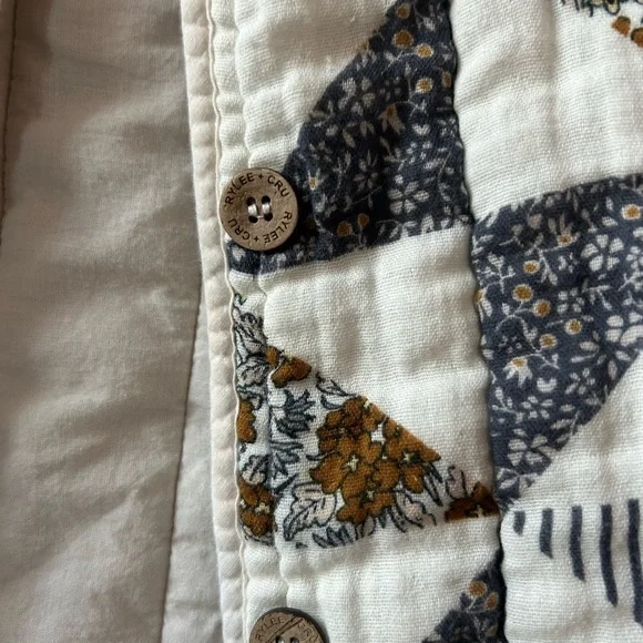Rylee+ Cru patchwork jacket with buttons size 6/7 - Picture 3 of 6